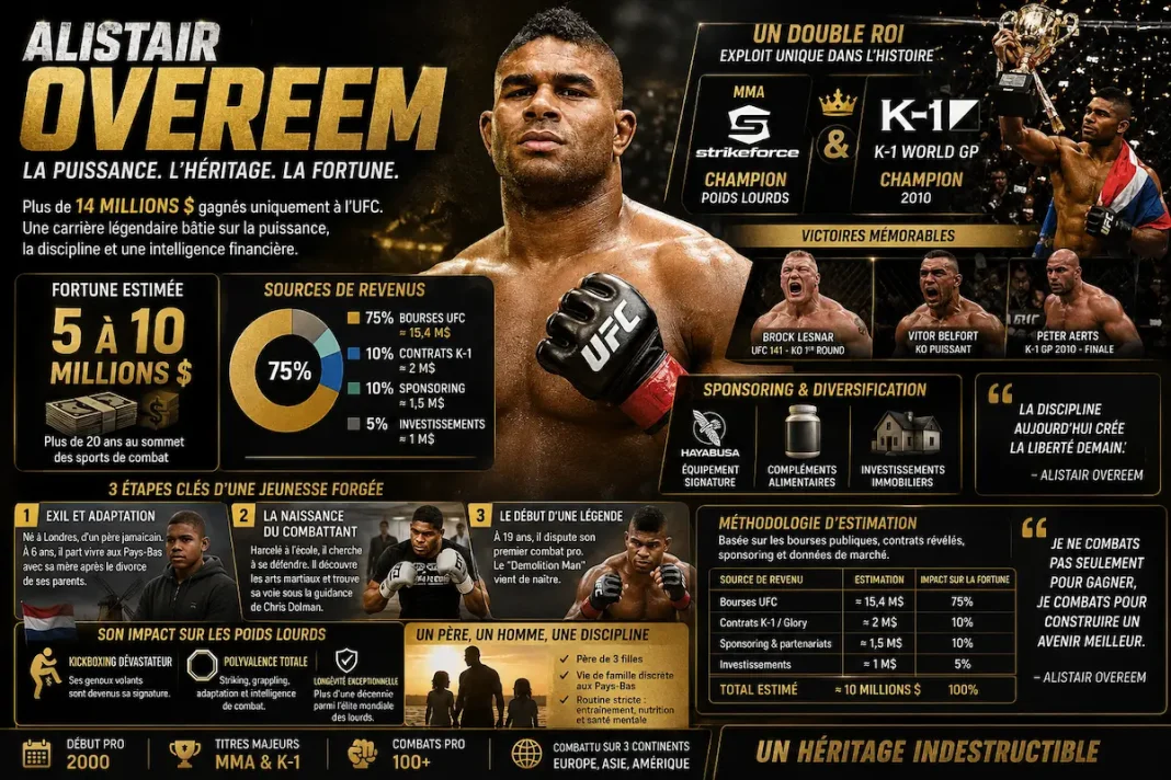 Fortune d'Alistair Overeem : les chiffres de son patrimoine