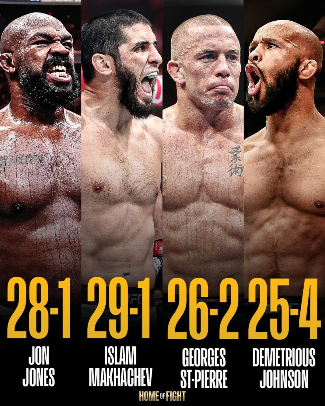 Qui est le plus grand combattant de l’histoire du MMA ? Le débat ultime du G.O.A.T.