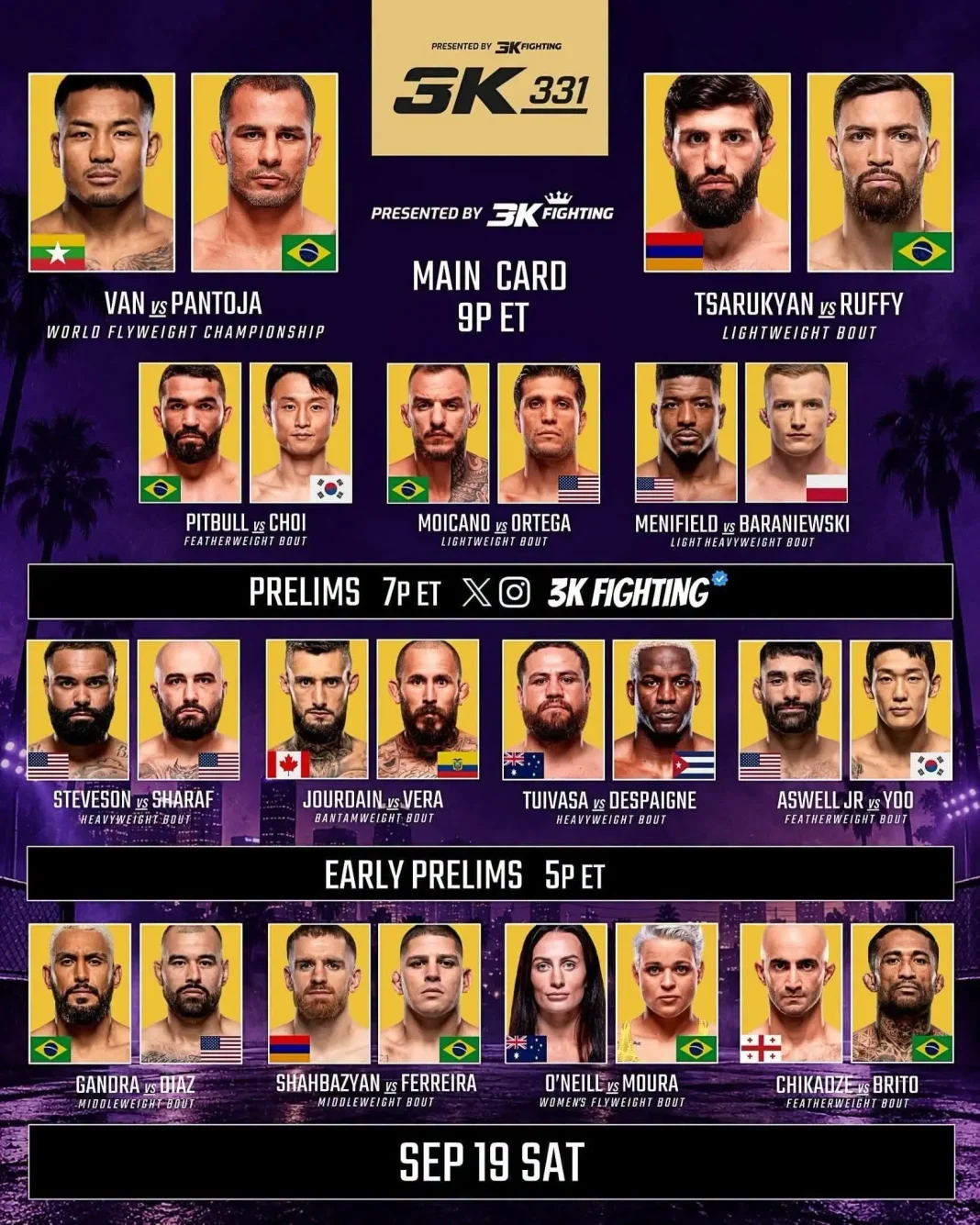 UFC 331 : la carte complète, où le regarder et notre pronostic pour Van vs Pantoja 2